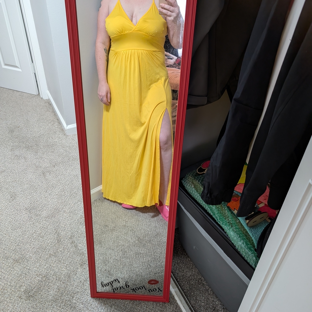 Sunny Yellow Sleeveless Maxi Dress